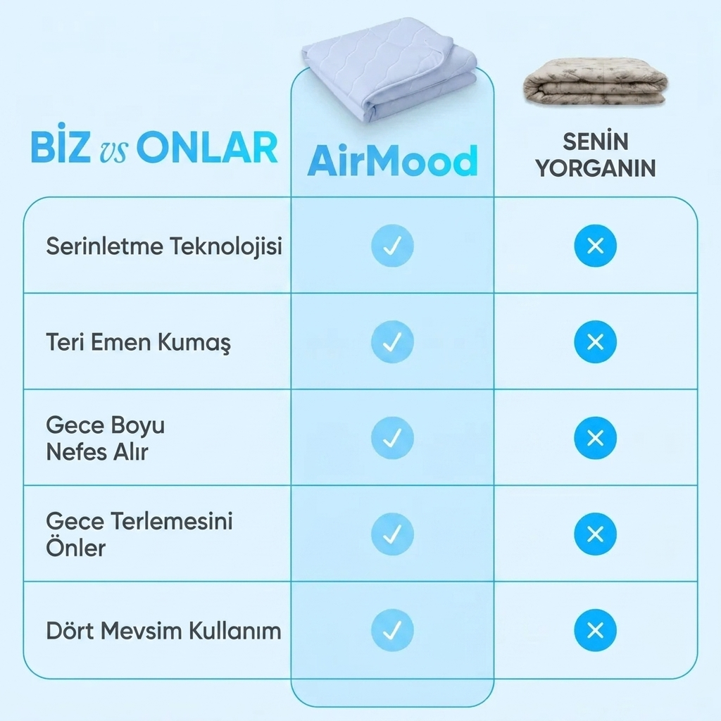 AirMood Buzlu Battaniye — serinletici yaz battaniyesi