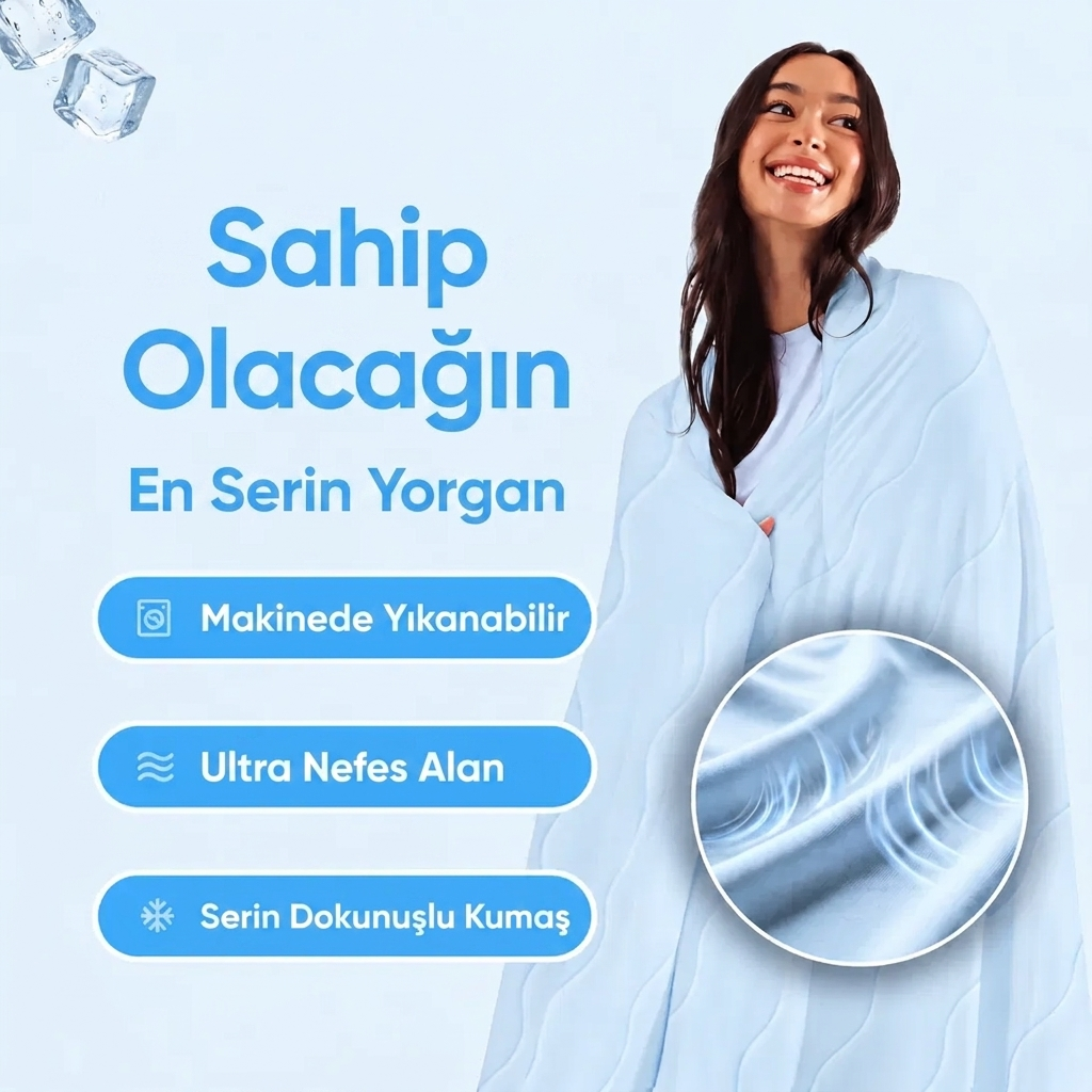 AirMood Buzlu Battaniye — serinletici yaz battaniyesi