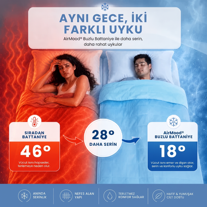 AirMood Buzlu Battaniye — serinletici yaz battaniyesi